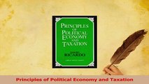 Read  Principles of Political Economy and Taxation PDF Online