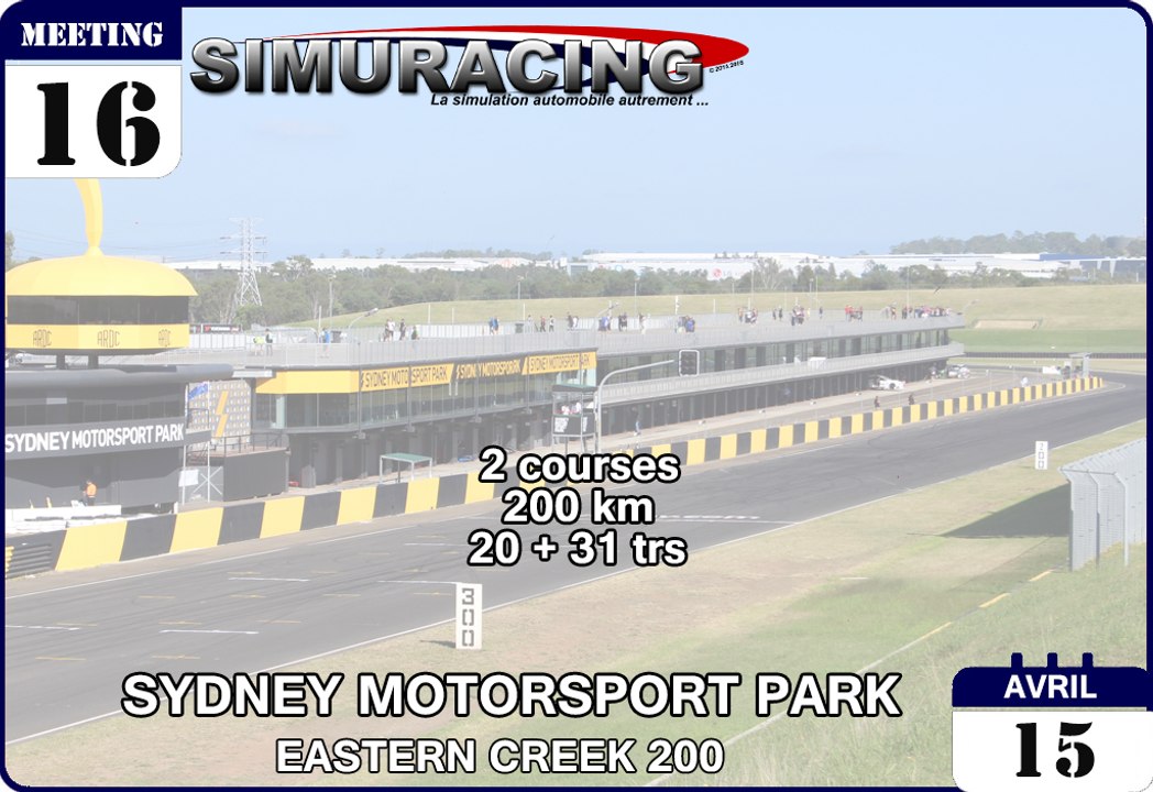 Tour de piste à Eastern Creek en Holden Commodore V8 Supercars sur Rfactor 1