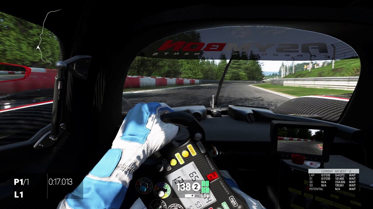 Project Cars Nordschleife TT RWD P30 LMP1 lap + setup 5:39:862
