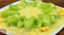 Cara Membuat Puding Mangga Berkuah Kastard - Mango Pudding Custard cream