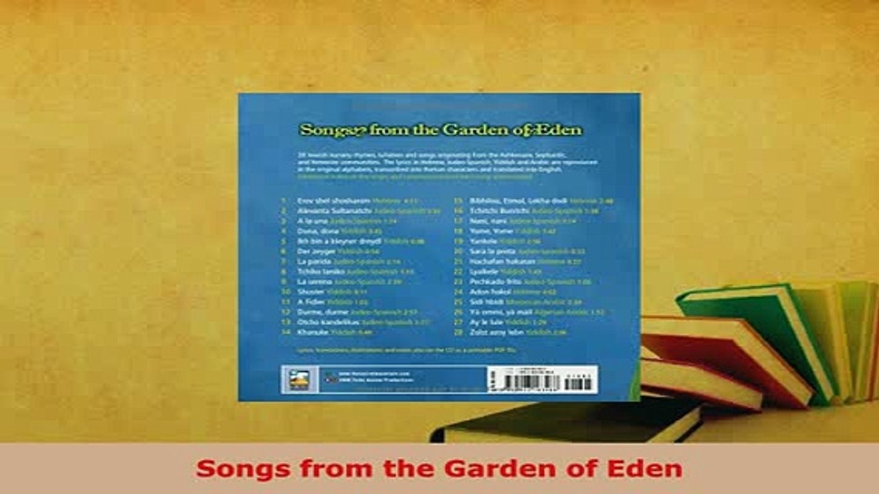 Download  Songs from the Garden of Eden  Read Online