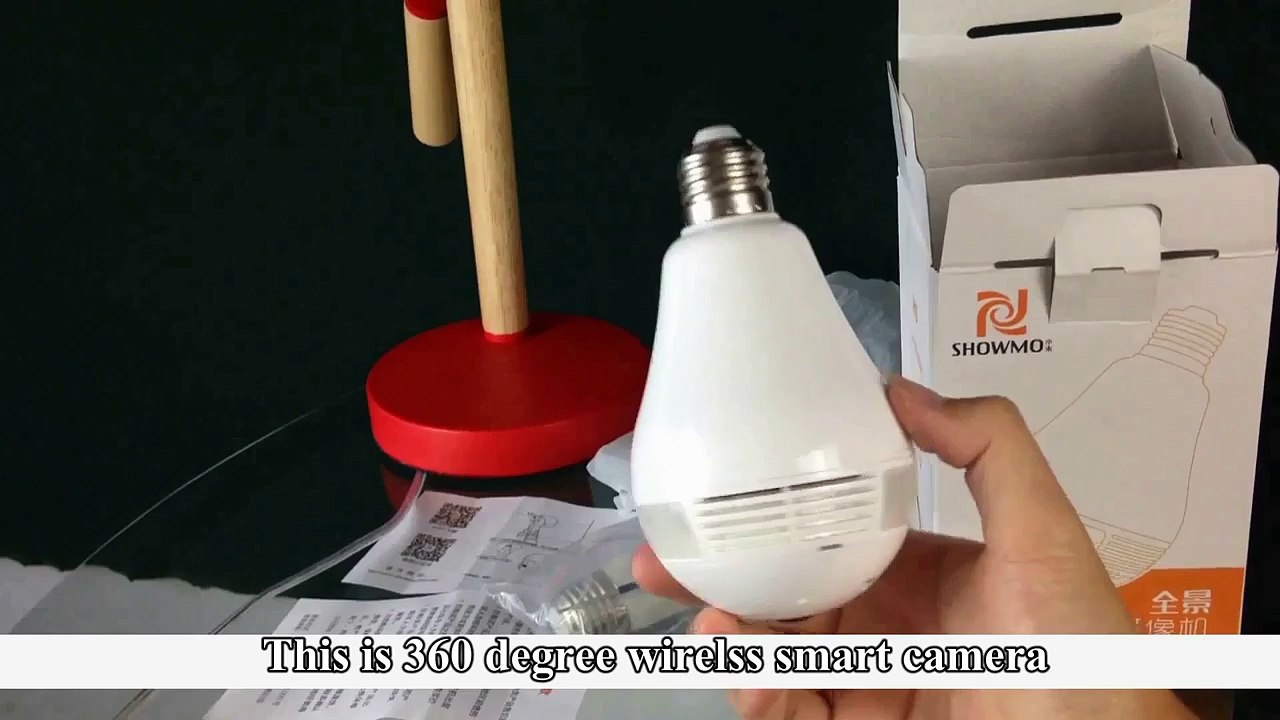 960P 360 Degree Panoramic Wifi P2P Hidden Network IP Camera LED Bulb Light