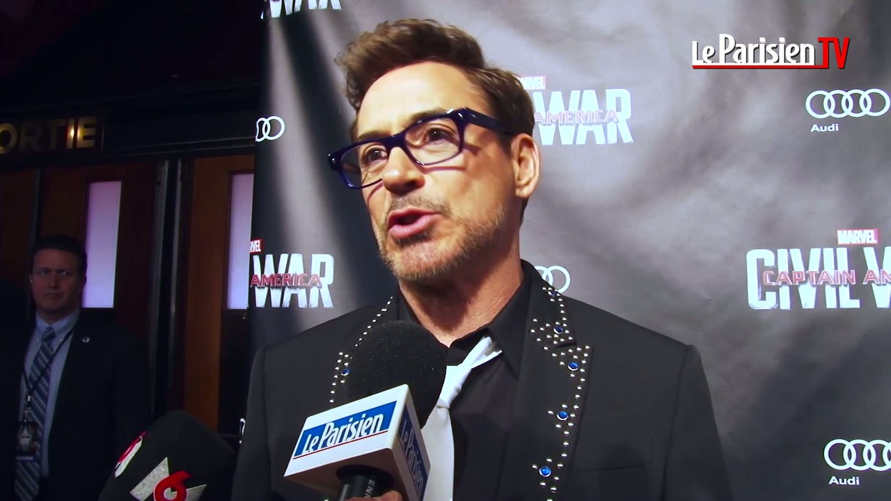 Captain America Civil War : Iron Man sur le tapis rouge du Grand Rex