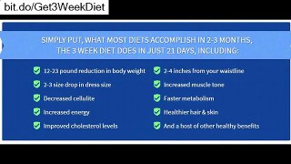 3 Week Diet Review The Fastest Way To Lose Weight In 3 Weeks