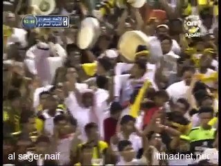 هدف هشام ابوشروان "بوشا" في مرمى الشباب بدور ال16 بدوري ابطال اسيا.بصوت المعلق محمد المسرحي