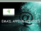 Email Append services