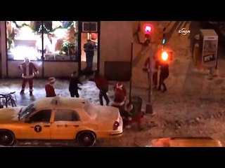 Noel babaların kavgasında yumruklar konuştu