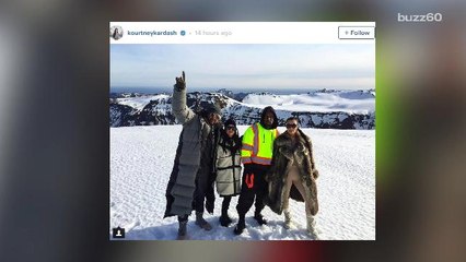 Kardashians Make an Emergency Helicopter Landing in Iceland
