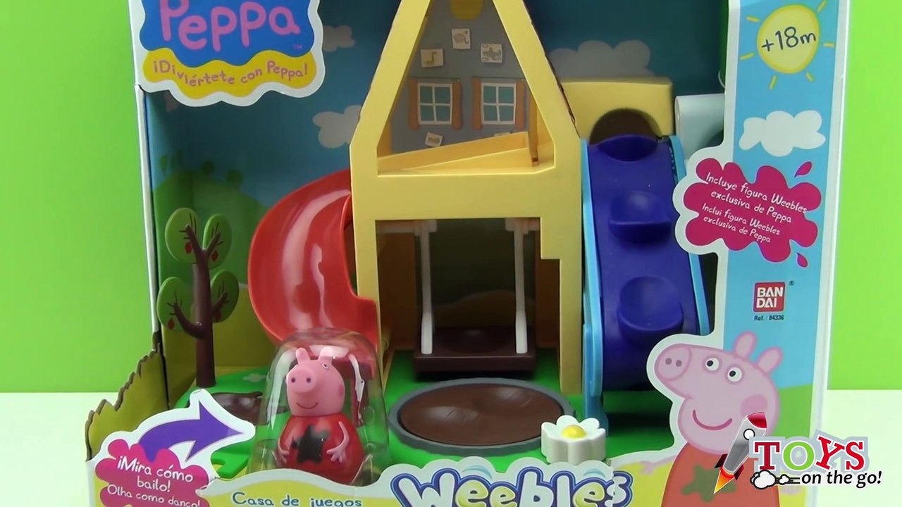 Peppa Pig Bailones Casa de Juegos Peppa Pig Weebles Wind & Wobble Playhouse - Juguetes de Peppa Pig