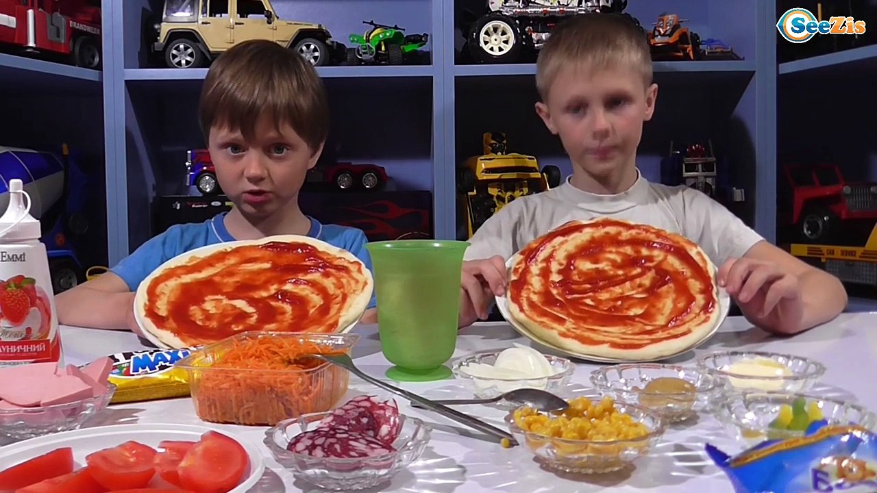 Видео для детей. Пицца Челендж от Игорька и его...