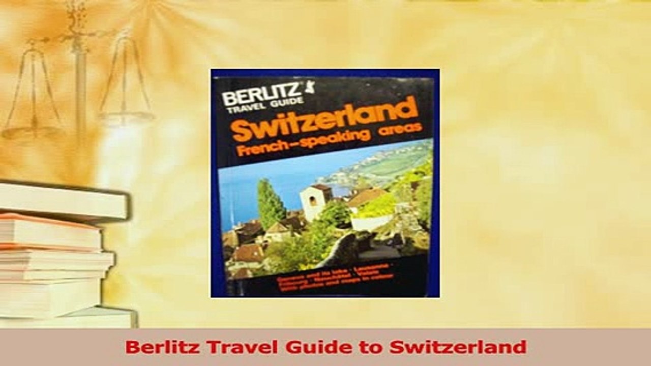 PDF  Berlitz Travel Guide to Switzerland Download Online