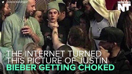 Justin Bieber In A Chokehold Gets Turned Into Renaissance Art By The Internet