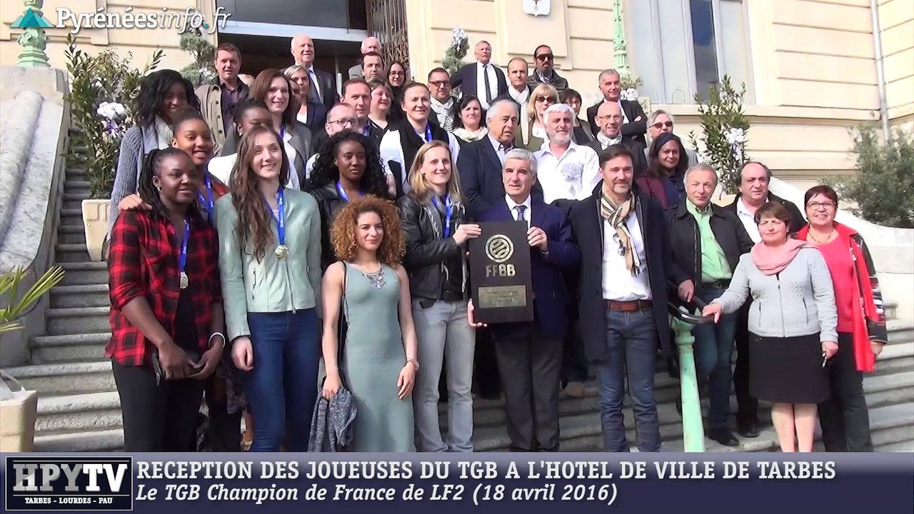 [TARBES] LE TGB Champion de France reçu à la Mairie (18 avril 2016)