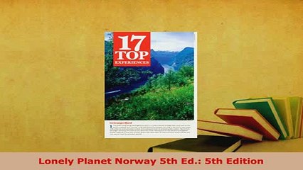 PDF  Lonely Planet Norway 5th Ed 5th Edition Read Online