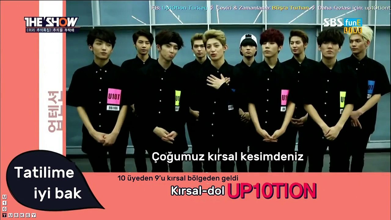 [22.09.2015] UP10TION The Show Sahne Arkası - Chuseok Özel (Türkçe Altyazılı)