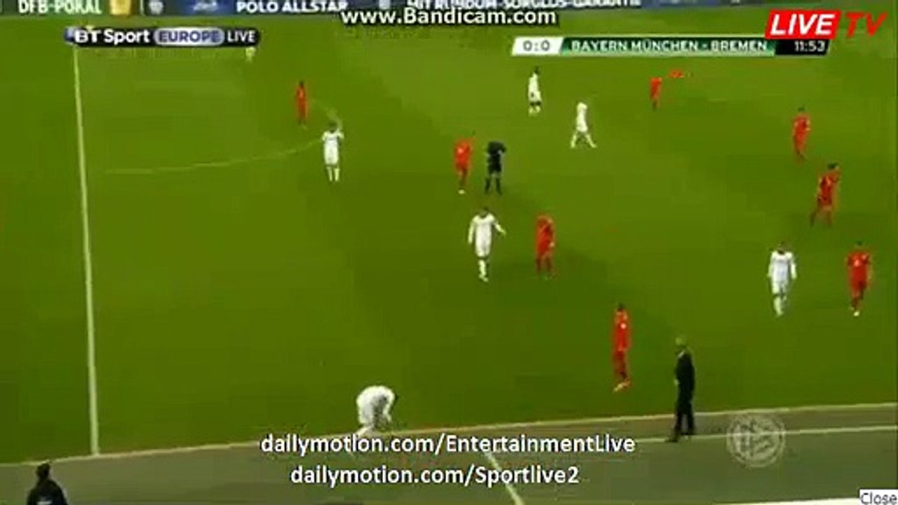 Mario Gotze Big Chance - Bayern vs Werder Bremen DFB Pokal 19.04.2016 HD