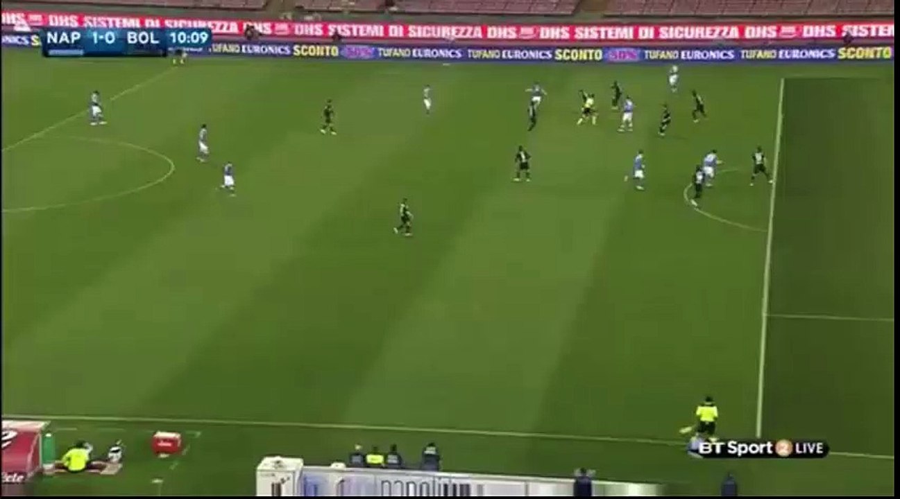 Manolo Gabbiadini Goal SSC Napoli 1-0 Bologna 19.04.2016