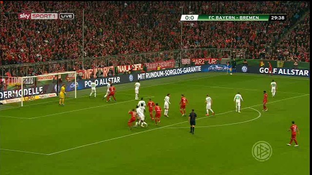 Thomas Muller Goal HD - Bayern Munich 1-0 Werder Bremen - 19-04-2016
