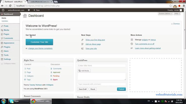 Wordpress tutorials in hindi _ urdu - 4 - Posts in Wordpress - from dailymotion