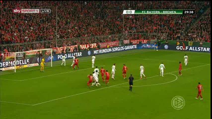 Thomas Muller Goal HD - Bayern Munich 1-0 Werder Bremen - 19-04-2016