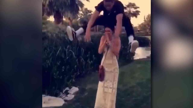 WATCH: Laker Jumps Over Kendall Jenner