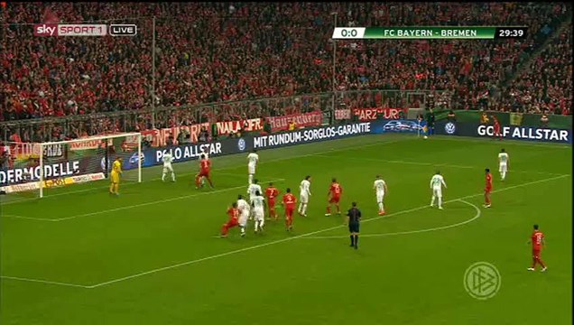 Thomas Muller Goal HD - Bayern Munich 1-0 Werder Bremen - 19-04-2016
