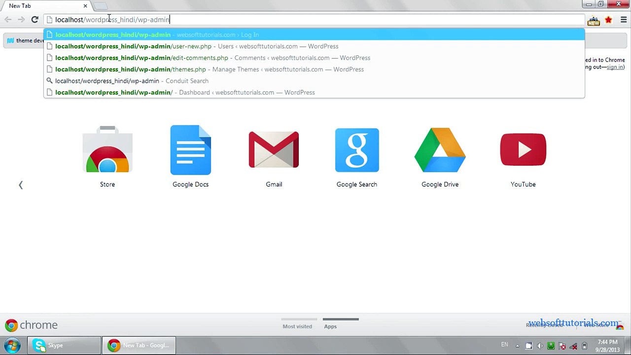 wordpress tutorials in hindi _ urdu - 3 - Overview of wordpress dashboard - from dailymotion