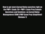 [Read book] How to get every Earned Value question right on the PMP® Exam: 50  PMP® Exam Prep