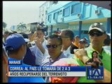 Correa señaló que más de dos años le tomará al Ecuador recuperarse del terremoto