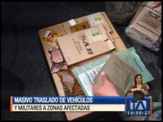 Download Video: Masivo traslado de vehículos y militares a zonas afectadas