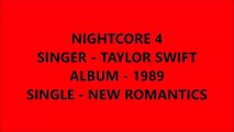 New Romantics - Taylor Swift - Nightcore