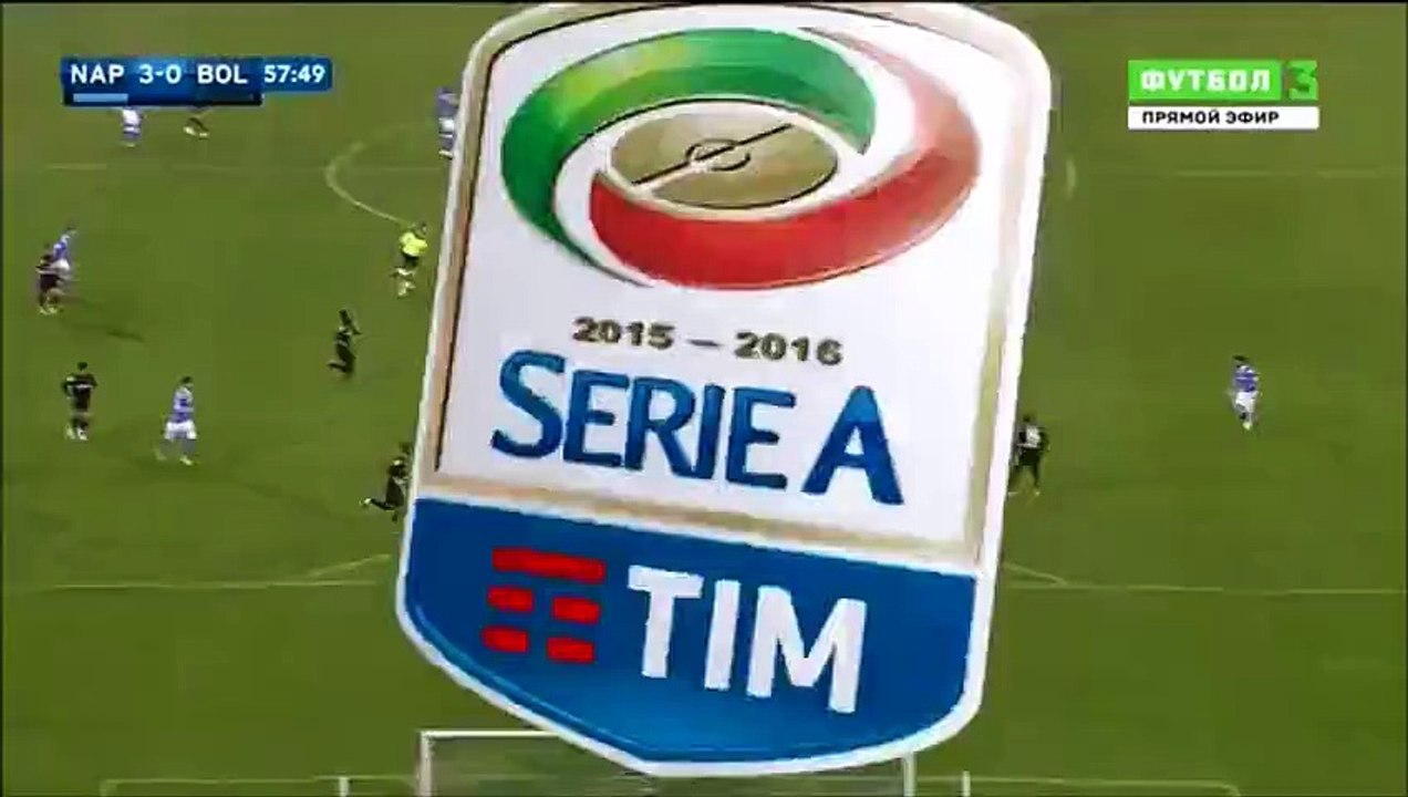 3-0 Dries Mertens Goal Italy  Serie A - 19.04.2016, SSC Napoli 3-0 Bologna FC