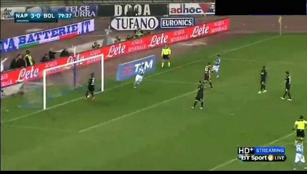 Goal Dries Mertens - SSC Napoli 4-0 Bologna (19.04.2016)