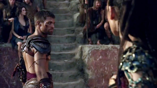 Naevia Spares Tiberius - Spartacus 03x09 - Full HD
