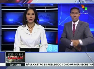 Ecuador: ofrece gobierno balance sobre atención tras terremoto