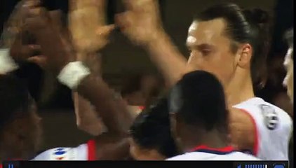 Ibrahimovic GOAL (0:1) Lorient vs Paris SG 19/4/2016