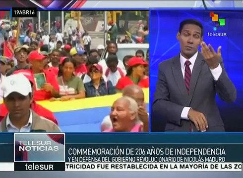 Venezuela: marchan en Caracas en apoyo a la Revolución Bolivariana