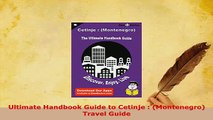 PDF  Ultimate Handbook Guide to Cetinje  Montenegro Travel Guide Download Full Ebook