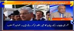 Khwaja Asif tu bilkul hi lait gaye hain - Najam Sethi criticizing Khwaja Asif on endorsing COAS
