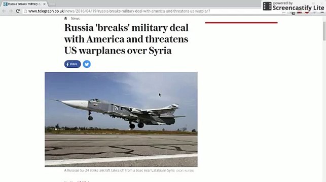 WW3: RUSSIA BREAKS MILITARY DEAL W/ UNITED STATES