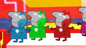 Emi TV Lyrics: 5 Little Peppa Pig Spiderman Jumping on the Bed  | English Rhymes