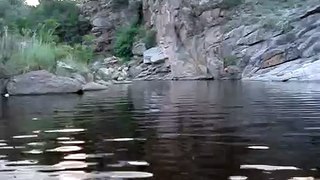 vista a nivel del agua del rio Cabalango