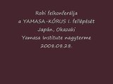 Robi felkonferálja a YAMASA-KÓRUS I. fellépését (Japán, Okazaki, 2008.08.28.)