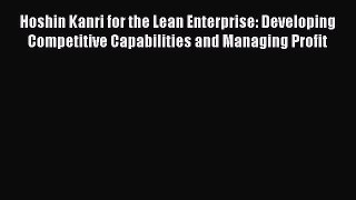 [Read book] Hoshin Kanri for the Lean Enterprise: Developing Competitive Capabilities and Managing