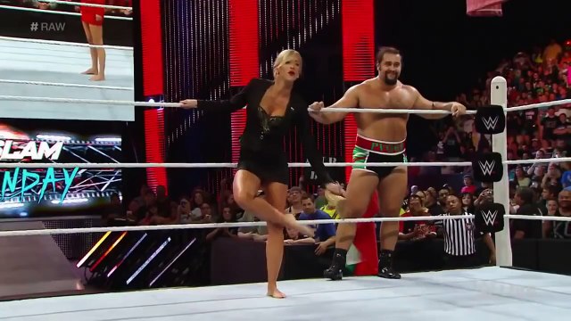 Lana and Dolph Ziggler vs Rusev and Summer Rae (Dolph Ziggler Return), 2015