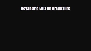 [PDF] Kevan and Ellis on Credit Hire Read Full Ebook