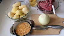 Жаркое по-крестьянски с мясом и картошкой в мультиварке Редмонд