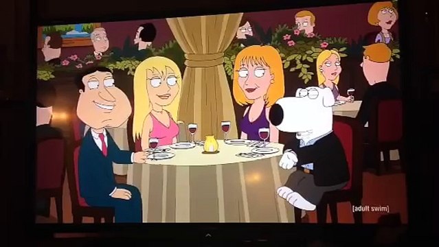 Brian fights Quagmire (family guy)