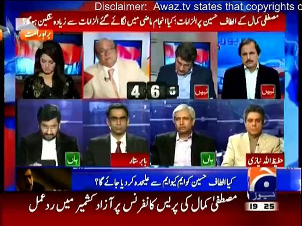 Mustafa Kamal Ko Qaid Mein Rakha Gaya, in se Jharu bhi Kerwaya Gaya - Imtiaz Alam, It's another Nail in the Coffin - Babar Sattar
