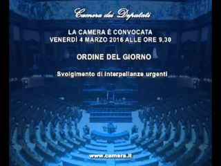 Roma - Camera - 17^ Legislatura - 583^ seduta (04.03.16)
